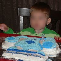 Blue's Clues This was the cake I did for my son's 2nd birthday.