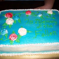 Memorial Day Carrot Cake This was the cake I made for Memorial Day. It was a carrot cake recipe, with crusting cream cheese frosting. I airbrushed everything but...