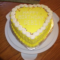 Heart Shaped Basketweave Cake 