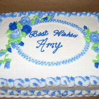 Retirement BC icied w/bc roses