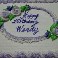 Birthday Wishes Bc iced w/bc decorations