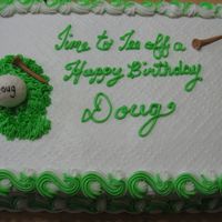 Tee Off To A Happy Birthday Iced in bc with fondant golf ball & tees