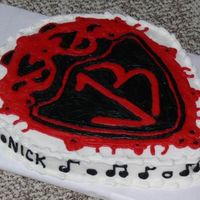 Jonas Brothers Birthday Cake I made this cake for my niece. She LOVES the Jo Bros! I copied their logo to put on here which took forever to do (too bad no one knew what...