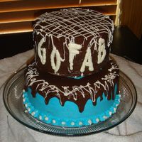 Girls Out For A Break buttercream icing topped with chocolate