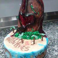 "erupting Love" A cake I just finished for our shop. Hope you like it!