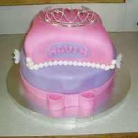 First Princess Cake My first princess/stacked/pillow cake. I'm still learning!!