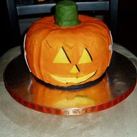 Pumpkin Chocolate cake with buttercream icing. First time making a pumpkin! Thank you CC for the ideas and inspiration!
