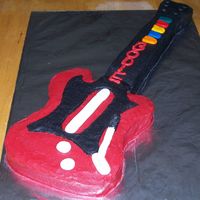 Guitar Hero Cake choclate guitar hero cake for boys birthday....almost 3 feet