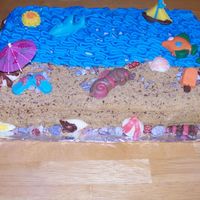 Beach Cake retirement beach cake
