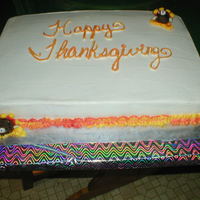 Thanksgiving Cake With Turkey Cake Balls 