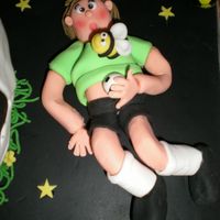 Footballer Charicature Here is the footballer charicature that was on my 3D football cake. Cute eh!?