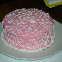 First Attempt At Cornelli Lace red velvet cake with cream cheese icing