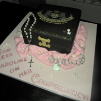 Juicy Couture Cake Everything is edible except for the rosary