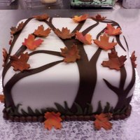 Falling Leaves Did this cake just for fun.