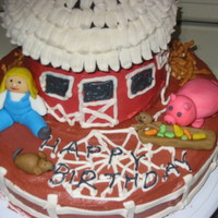 Charlotte's Web When my daughter requested a Charlotte's Web cake for her third birthday, this is what she got. The cake is chocolate, as is the icing...