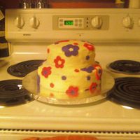 Flower Cake made for a teacher at my daughter's daycare for a birthday party