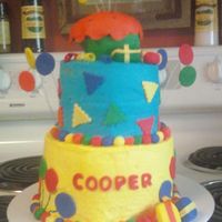 Birthday Cake Made this for my first paying customer, for a 1st b-day