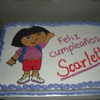 Dora's Bday Cake Este pastel lo hice para la hija de mi amiga.. tube mucho problema para hacerlo.. creo que fueron mis nervios por ser la primera vez que me...