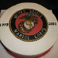 Marine Corps Birthday i work at a defense company with many ex military such as the marines. I was very proud this cake went over well and after the party i was...