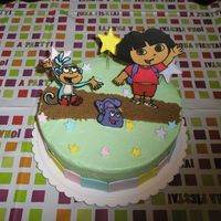 Dora The Explorer This cake was such a success for me. I made my neice and AWFUL first birthday cake so this year i was nervous and wanted it to be...