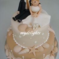 Sea Theme Wedding Cake 
