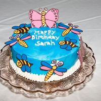 Girl Bugs My niece and nephew are twins, so my sister had a bug themed birthday. This was the girl's cake, so I was trying to make it look like...