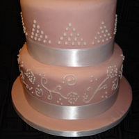 Pink Cake 85th birthday cake! Second attempt at piping designs... I still have to improve my technique, but I was overall pretty happy with the...