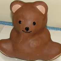 3D Bear Cake I made this cake for a friends son's first birthday. He is covered in MMF that has coco added to it. Tasted much like a tootie roll....