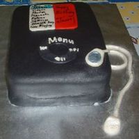 Ipod Birthday Cake pound cake with colored fondant.