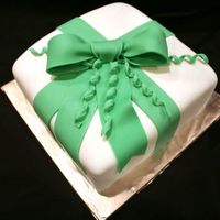 Wilton Package Cake This is my attempt at the Wilton Course 3 package cake!