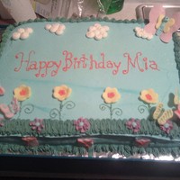 Butterfly Flower Cake 