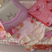 Purse This is my first purse cake, and I chickened out on a larger one, So I put it on a sheet and added a white chocolate jewerly box that I...