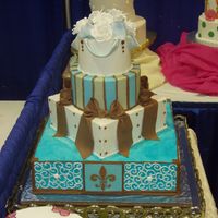 Fleur Des Lei And Bows Buttercream and fondant designs choc fondant bows