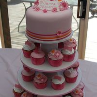 Jarra's Christening Cake As a present to my niece I made her cake(s). I made the cake stand too.The top cake is fruit cake....yum... my mouth is watering just...