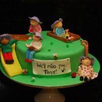 Childcare Worker Farewell Cake Mudcake with rolled fondant. This was for a carer from my daughter's kindy. More detailed photos at http://flickr.com/photos/mcfets/...