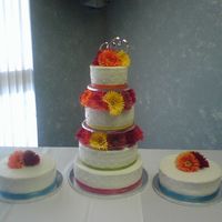 Spring Time I did this cake this weekend and was really unsure how the flowers were going to turn out, but I really loved it...and so did the bride.