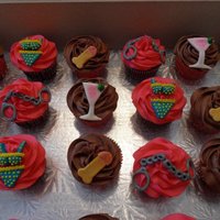 Bachelorette Party! Got asked to do these kinda last minute for a friends, friends Bachelorette party. I like to calls it Cuffs, Martinis, Bikinis and Weenys!...