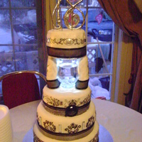 Daughter's 18Th Birthday This cake was a total labour of love. Each layer was a different flavour and filling. I installed pillars of Rice Krispie treats covered in...