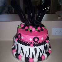 Marsha Birthday Cake Another zebra cake I know, but this was my first. For my stepdaughters birthday. The top layer is chocolate with buttercream icing and the...