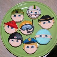 Everyday Hero Cupcakes Everyday cupcakes for my nephew.