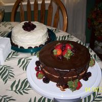 Debs Surprise Party Cakes these were for my friend's surprise party. One is chocolate raspberry and the other is a white chocolate blackberry. These are the...