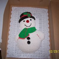 My First Frosty I made this cake for my parent christmas celebration. I haven't made very many cakes and my parents were pretty impressed with this. I...