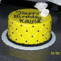 First Attempt With Mmf This is a dummy cake that I made for my SIL. It is the first time that I ever tried to cover a cake with MMF. I think that I have been...