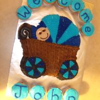 John's Baby Shower This was for a friend at school. The cake was WASC with chocolate chips mixed in with indyebi's buttercream (which is awesome!).