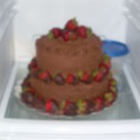 Harry's Groom Cake German chocolate with chocolate buttercream