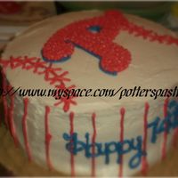 Phillies P Phillies P with sides resembling the uniform per request