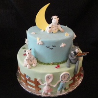 Hey Diddle Diddle... I made this for my first competition, and I won! I was so excited. All characters are fondant. Thanks for looking!