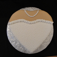 Bridal Shower I saw so many of these here on CC and I finally got the opportunity to try one. It's fondant covered with royal icing borders and...