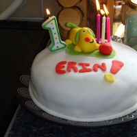 First Cake Made To Order For A Friend! A cake for my DD's first Birthday, she loves dogs so this was great for her, bit bumpy, how do you guys get yours so smooooth!! all...