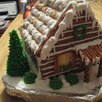 Gingerbread Cabin Wilton kit and design. This was a lot of fun and I'm spending way too much time on this kind of stuff!